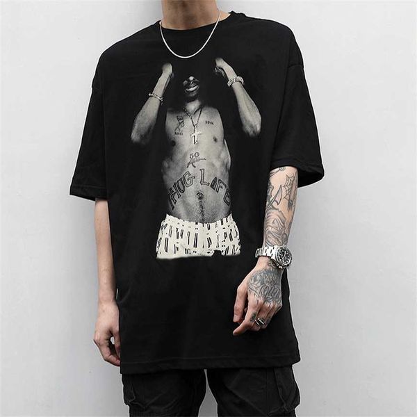 

32% off street men's ins summer simple and versatile short fashion loose half sleeve t-shirt, White;black