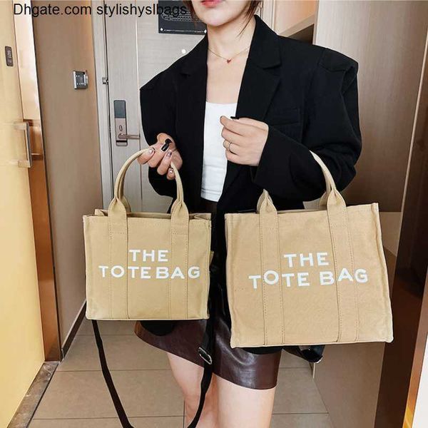 

shoulder bags 2022 designer luxury the tote bag women's handbags mini bag casual canvas khaki black large-capacity letter woman bags zi