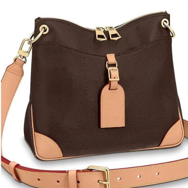 

original brand new handbag leather retro adjustable shoulder strap cowhide splicing shoulder bag fashionable functional multifunct232i