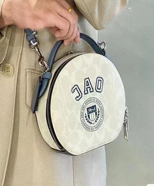 

new women039s coin purses classic coated presbyopia crossbody varsity fashion round cake bag oneshoulder messenger bags7916395, Red;black