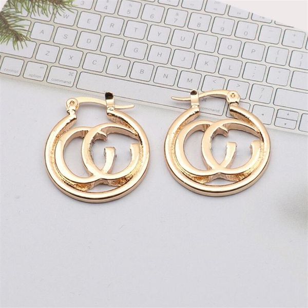 

charm womens 18k gold plated earring ear stud cuff luxury brand designers letter geometric exaggerate classic wedding party jewerl3044, Golden;silver