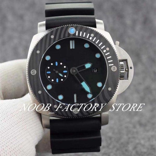 

factory s watch of men classic serie 00799 automatic movement 47mm men watches counterclockwise rotating bezel case black rubb217j, Slivery;brown