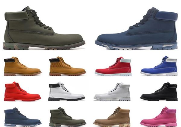 

designer winter boots men women tbl boot luxury leather shoes ankle martin shoe for cowboy yellow red blue black pink hiking worki1091390