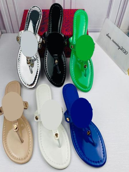 

classic beach slippers classic flat heel sandals summer lazy designer fashion cartoon big head slipper leather women woman shoes h2380619, Black