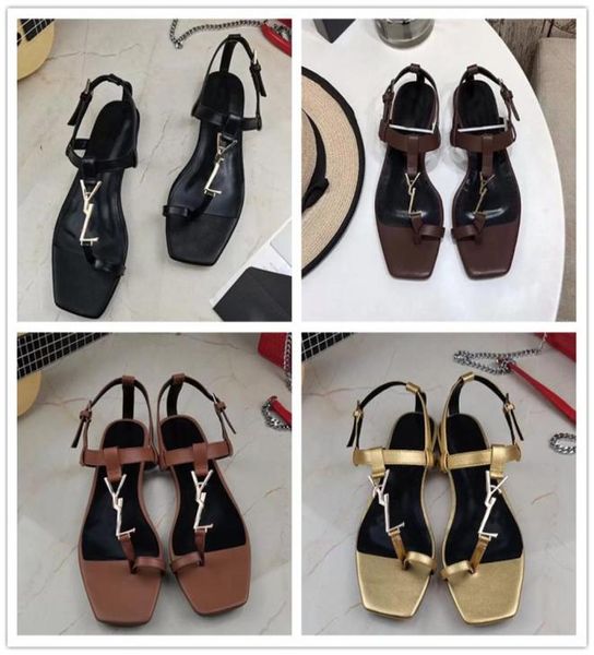 

luxury summer black genuine leather sandal cassandra flat heels flip flops slippers open toe flats heel sandals elegant outdo2193411