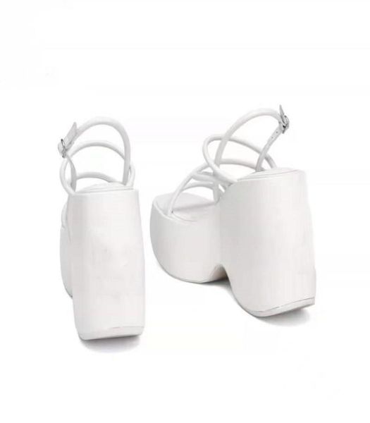 

2022 new summer european and american fashion ladies sandals comfortable high heels platform dress party wedding gladiator he5264515, Black