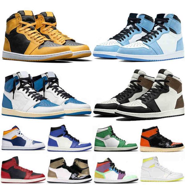 

st quality jardons mens 1 1s basketball shoes university blue dark mocha unc pollen seafoam fragment beginnings twist chicago toe patent bre, White;red