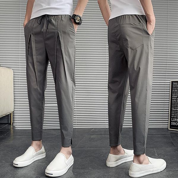 

pants streetwear hip hop joggers pants men loose harem pants ankle length trousers sport casual sweatpants plus size track pants, Black