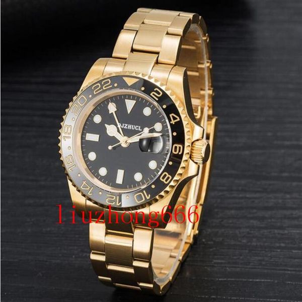 

montre de luxe mens mechanical movement watches ceramic stainless steel automatic watch waterproof sapphire super luminous for u1 293m, Slivery;brown