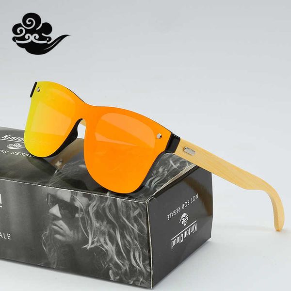 

686 bamboo leg sunglasses mirror fashion sunglasses with, Black