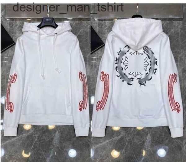 

designer mens chrome hoodies designer chrome winter sweatshirts heart hoodie ch long sleeve jacket loose coat hooded hoody men woman chromee, Black
