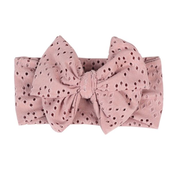 

baby kids girl solid color handmade bowknots headbands children elastic headwear party decor hair accessories, Silver