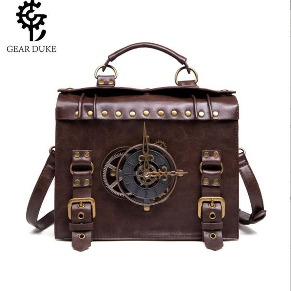 

2022 new women's bag european american punk industrial retro women's single shoulder diagonal bag289r
