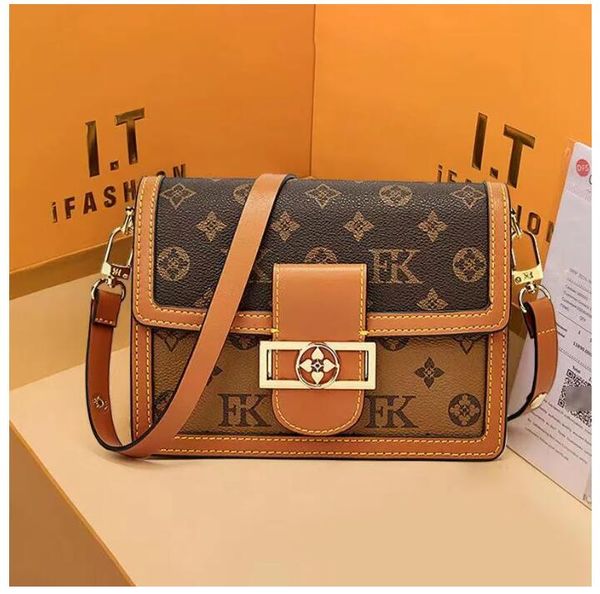 

luxury shoulder bag designers handbags purses bag brown flower women tote brand letter leather crossbody bag brown plaid