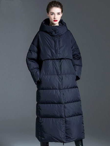 

parkas winter women's highquality down jacket loose casual puffer plus size 10xl warm and fashionable winter jacket, Black