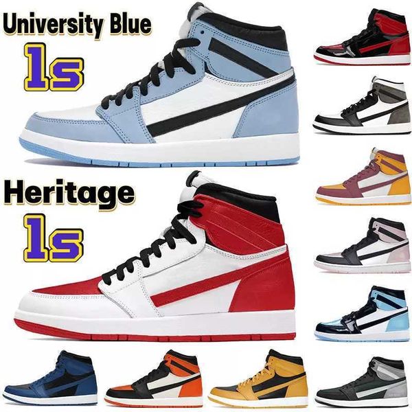 

jumpman 1 university blue basketball shoes 1s with box sports high unc patent hyper royal dark mocha obsidian homage designer sneakers