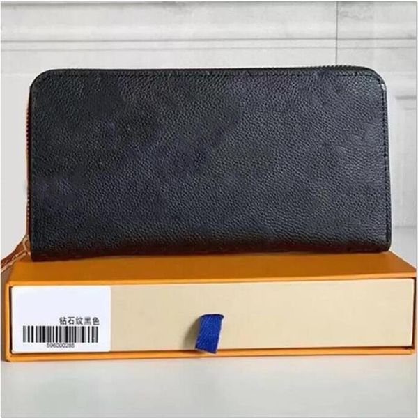 

fashion black empreinte women clutch lady ladies long wallet pu leather single zipper wallets classical corn purse card holder 600287y, Red;black