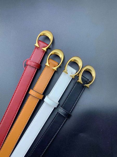 

fashion woman thin belt for female designers belt woman gold buckle 2.3cm width cowhide belt size 95-115 with box casual women's black, Black;brown