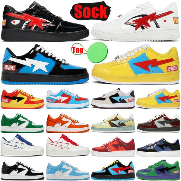 

patent bapestaly r bapely shoe ape triple designer sk8 womens sta black low white casual shoes mens lows trainers sports sneakers luxury pla