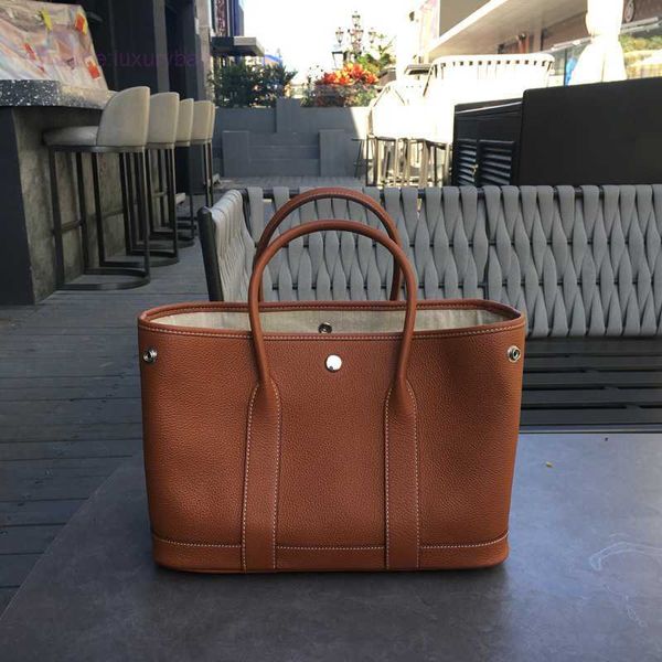 

designer herbag garden party evening togo layer cowhide garden senior sensitive commuter tote women's large-capacity leather handbag ly