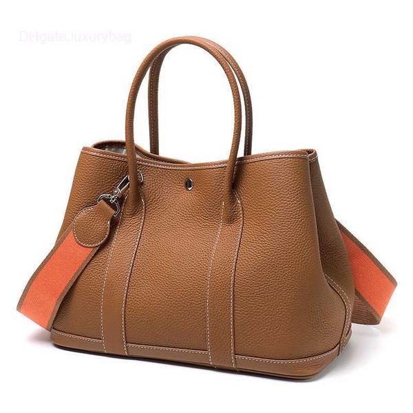 

designer herbag garden party evening large capacity cowhide women's with single shoulder and diagonal span simple hand leather shopping