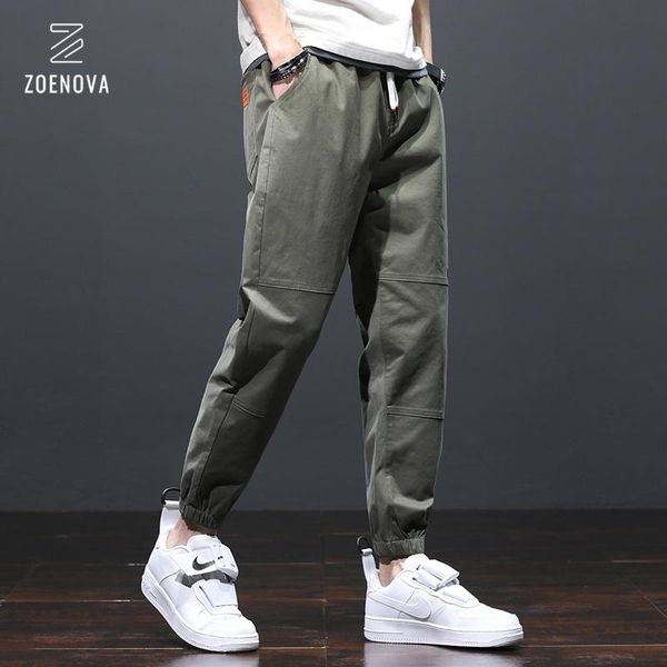 

blazers 2023 new men's pocket appliques cargo harem pants casual trousers male hip hop pants man jogger army green streetwear men, White;black
