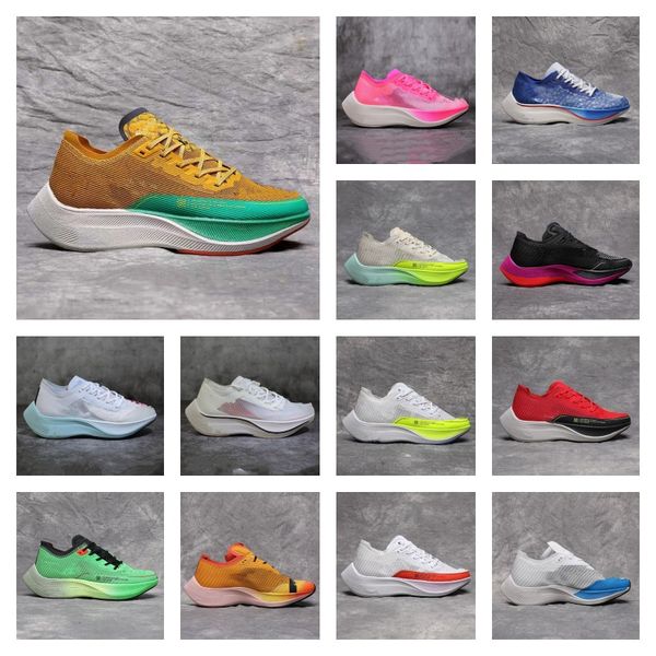 

2023 zoomx vaporfly next% 2 running shoes mens womens tempo max fly knit hyper violet flash crimson neon rainbow bright mango watermelon lig