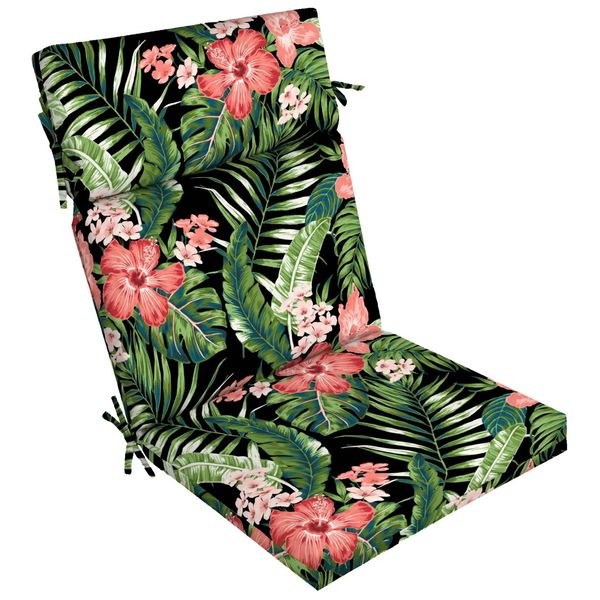 

Cushion/Decorative Pillow Better Homes Gardens 44 x 21 Black Trcal Rectangle Outdoor Chair Cushion 1 Piece 231122