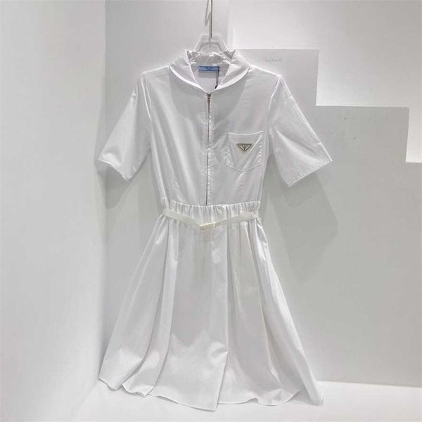 

34% off family spring/summer new classic triangle style slim doll neck youth reduced age waist shirt dress, Black;gray