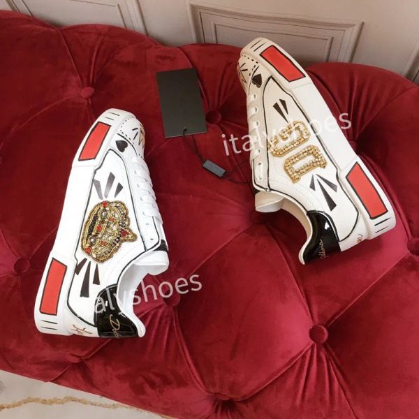 

shoes 2022ss dating artifact mens womens designer luxury casual discrete coordinate print on upper of sneakers dgs''dolc'&#03, Black