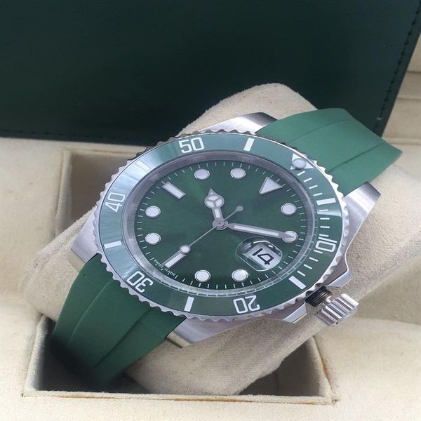 

luxury fashion new mens 40mm watch automatic mechanical watch rubber strap men women watch2343, Slivery;brown
