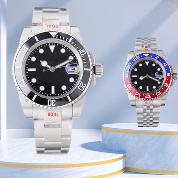 

Luxury men's watch 40mm 904L stainless steel strap vs designer watch automatic mechanical GMT sapphire glass waterproof Montre De Luxe watch gift factory root beer, 17