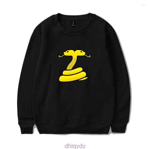 

emblem men's deceit hoodies sanders crewneck merch sweatshirt men women print pullover harajuku casual xpea, Black