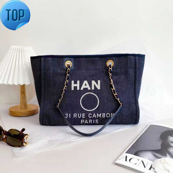 

designers channel bags handle deauville tote wallet purse luxurys 2023 cc clutch cross body beach shopping vacation artsy s pearl canvas sho