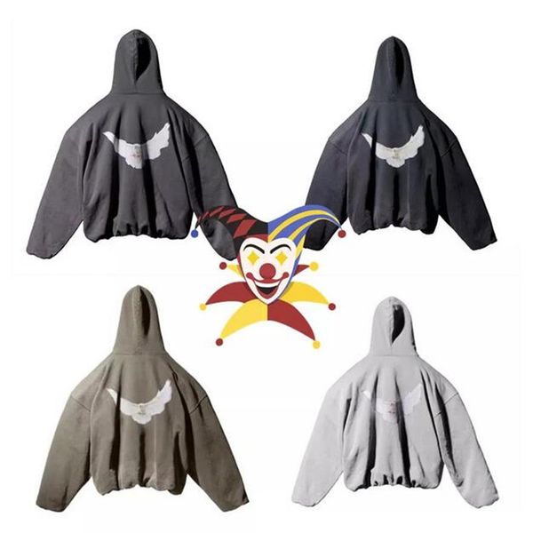 

2023fw hoodie men women 1 print oversized heavy fabric hooded228z, Black;brown