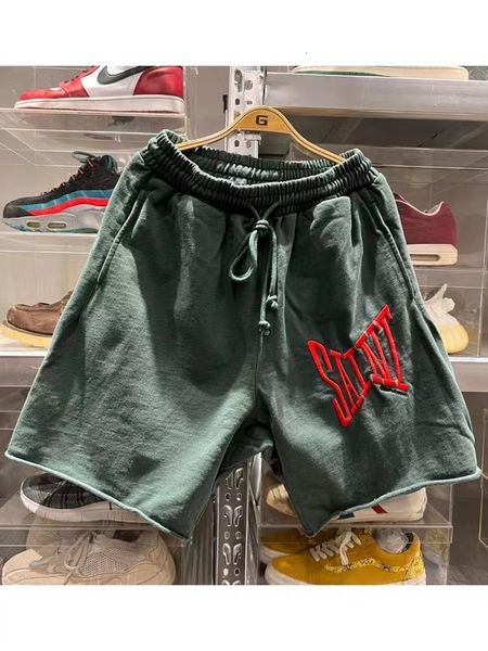 

men s shorts embroidered basic solid color sport shorts 230421, White;black