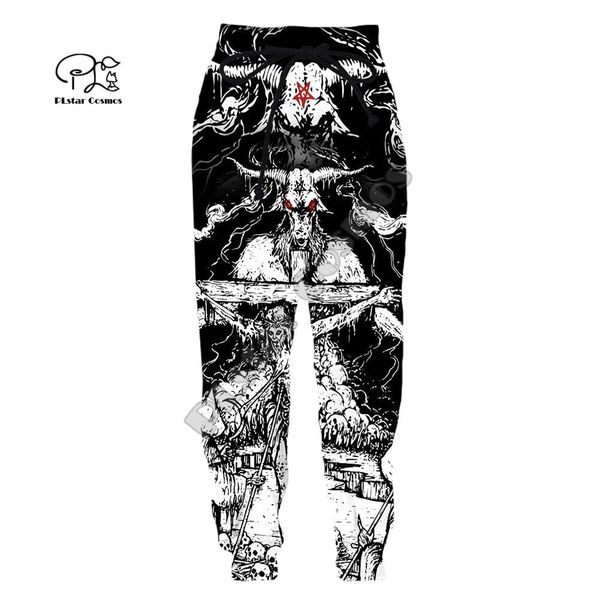 

pants newfashion ghost gothic skull reaper satan devil men/women streetwear 3dprint harajuku funny jogger sweatpants trousers pants 5, Black