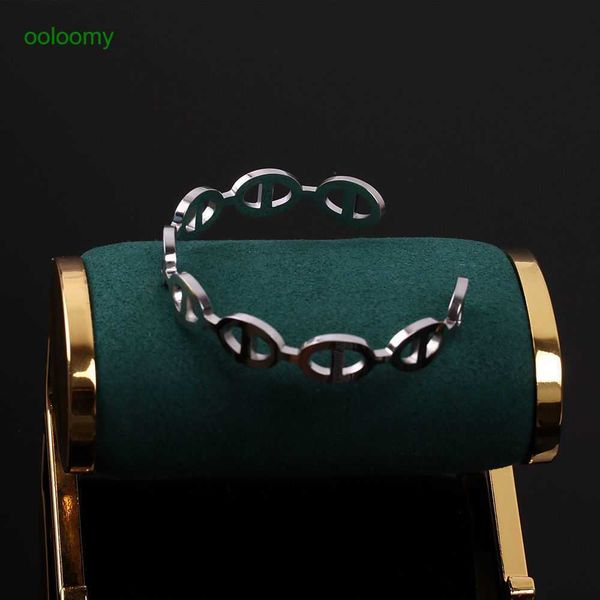

hemres designer bracelet gold bracelet for women pig nose fashion friend handicraft for women titanium steel bracelet sk0z qn4p, Black