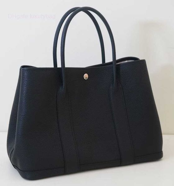 

designer herbag garden party evening layer cowhide half hand sewing wax wire steel hardware versatile one shoulder span tote bag handheld gf