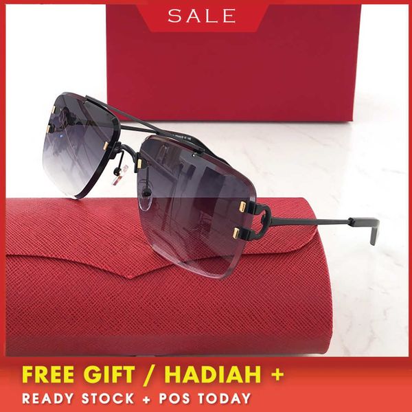 

luxury designer vintage brand sunglasses ins new product personality framels square female metal wind outdoor driving card ca male matching, White;black