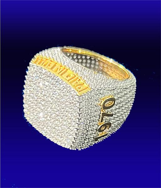 

ale custom pass diamond tester hip hop vvs moissanite ring iced out 925 silver letter ring 10k 14k men hiphop jewelry