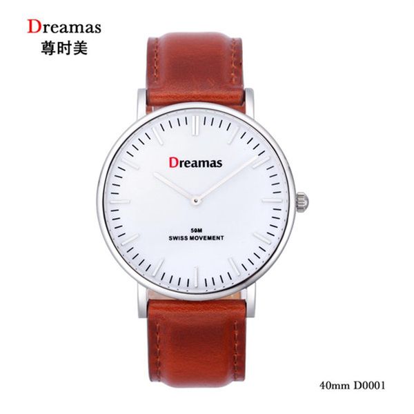 

dreamas fashion personality lady quartz watch d0001 d0002 d0003 d0005 support whole and retail2083, Slivery;brown