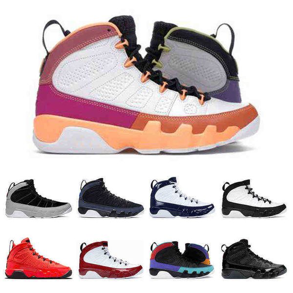 

men running sneakers basketball shoes 9 9s particle grey chile red change the world racer pearl blue university gold bred patent mens