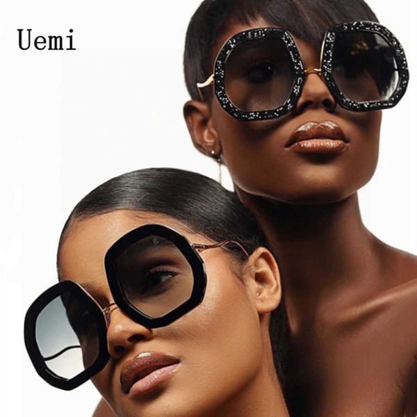

sunglasses new fashion irregular round sunglasses for women men rereo luxury oversized frame sun glasses brand quality shades uv400 eyeglas, White;black
