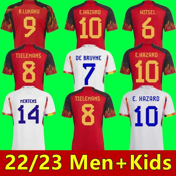 

new belgium soccer jersey fans player version courtois hazard lukaku tielemans 22 23 michy batshuayi kevin de bruyne kompany men women kids, Black;yellow