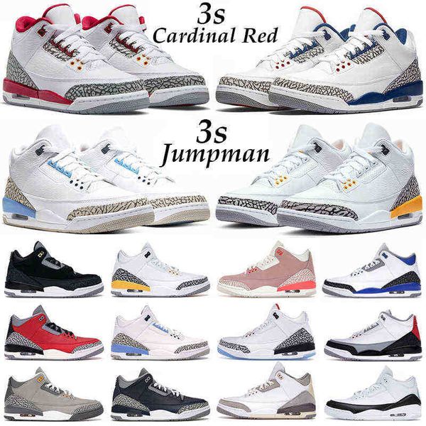 

jumpman 3 3s cardinal red men basketball shoes pine green racer blue cool grey georgetown court purple unc black cement mens trainers sports