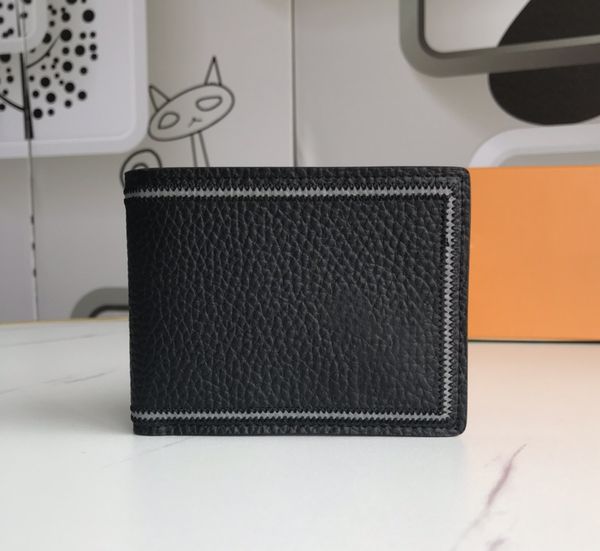 

designer mens wallets luxury damier graphite purses embroidered flower letters small credit card holders male fashion money clutch bags with, Red;black