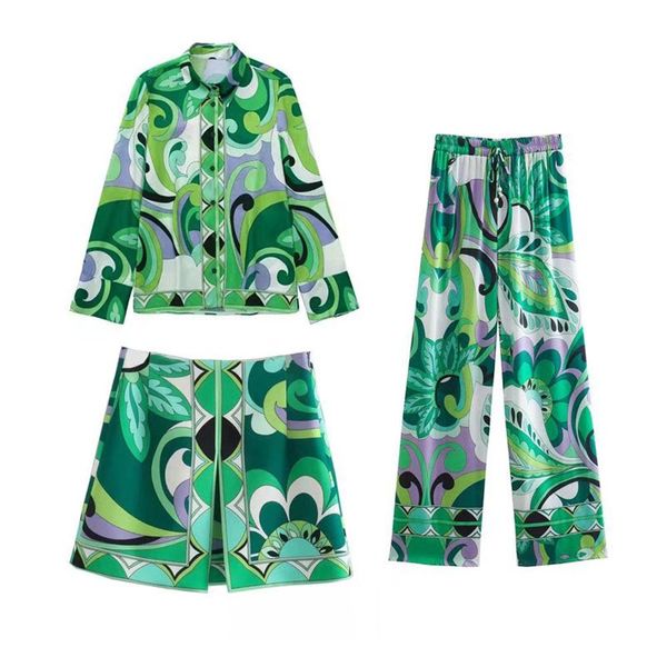 

dress 2022 lente nieuwe vrouwen verse retro print vakantie stijl allewedstrijd lange mouwen gedrapeerde shirt met hoge taille gedru, White