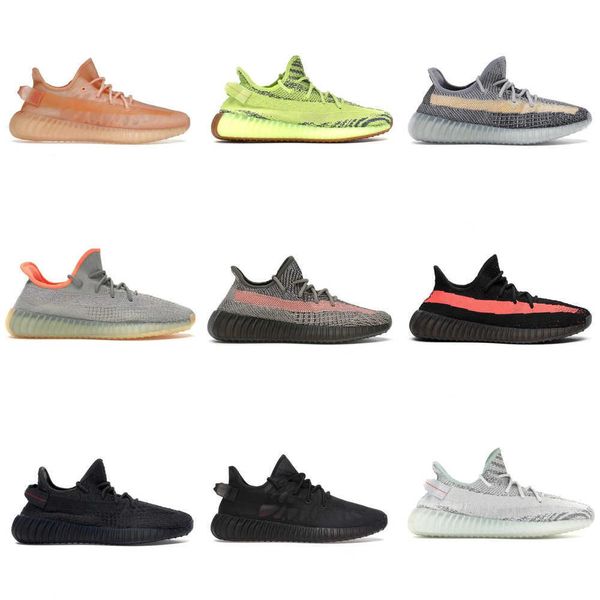 

running yeezzys shoes for men women salt slate zebra oreo dazzling blue mx rock beluga reflective turtle dove bred runners granite grey size, Black