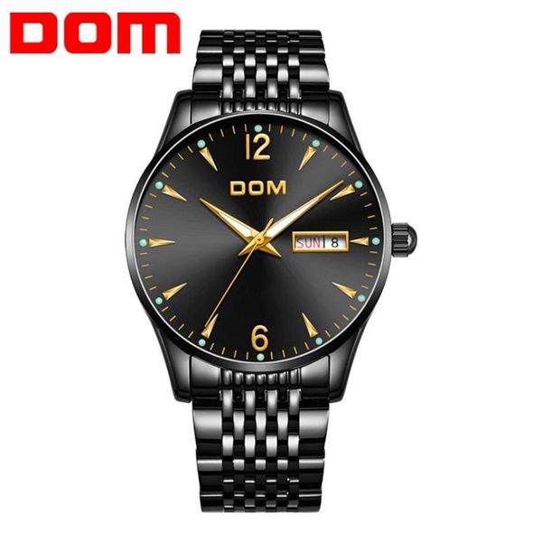 

dom relogio masculino men watch luxury famous brand men's fashion casual dress watch business quartz wristwatch m-11bk-1m262y, Slivery;brown